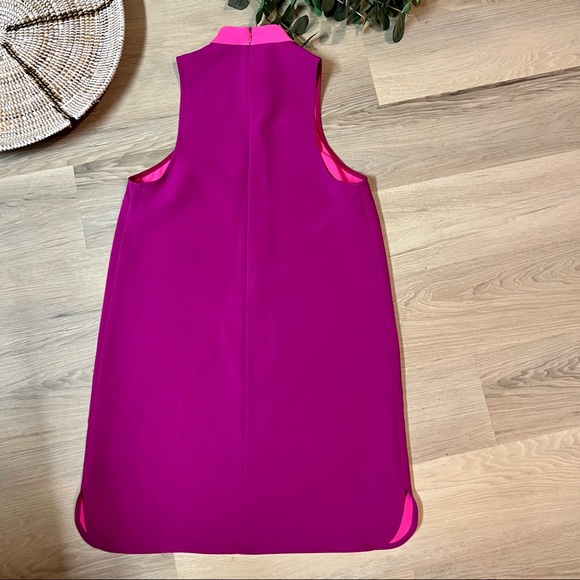 Tobi Fuchsia high choker neck shift dress size XS - Picture 3 of 7